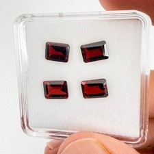 Natural Garnet 8x6 Octagon Faceted 2, 5, 10 or 15 pcs Loose Gemstones USA Seller