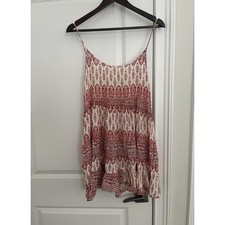 EN CREME women’s mini dress Sz. S boho made in India adjustable straps