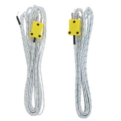 2 Pcs Thermocouple Wire K-type Thermometer with Thermocouples Mini