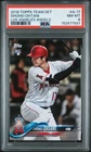 2018 Topps Team Set Los Angeles Angels #A-17 Shohei Ohtani PSA 8