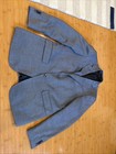 Blazer de lana azul escabal 40R Elite tela calce ajustado