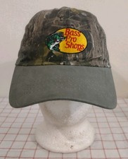 Bass Pro Shops Cap Hat Green Youth Adjustable Embroidered Fishing Angler