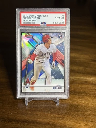 2018 Bowman's Best - Shohei Ohtani - No. 1 RC Refractor - PSA 10 GEM MT
