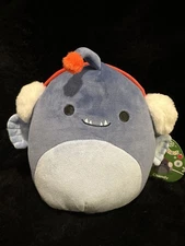 Squishmallow Chandy the Christmas Piranha 2024 First to Market 8 inch Plush NEW