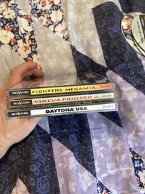 Sega Saturn Games 6 Japan Region Games Virtua Fighter Tomb Raider Daytona Usa