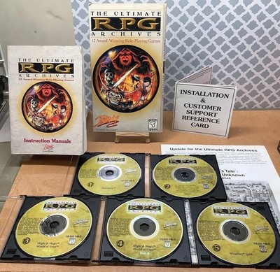 The Ultimate RPG Archives PC 12 Games on 5 Discs VTG - Read Description