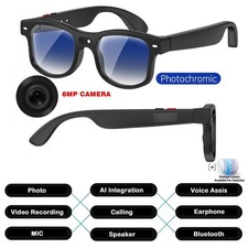 AI Smart Glasses with Camera, 1080P HD Video Recording Glasses, AI Translator