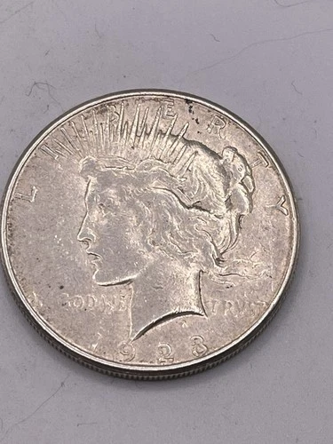 1923-S Peace Silver Dollar 90% - San Francisco Mint AU Nice Coin