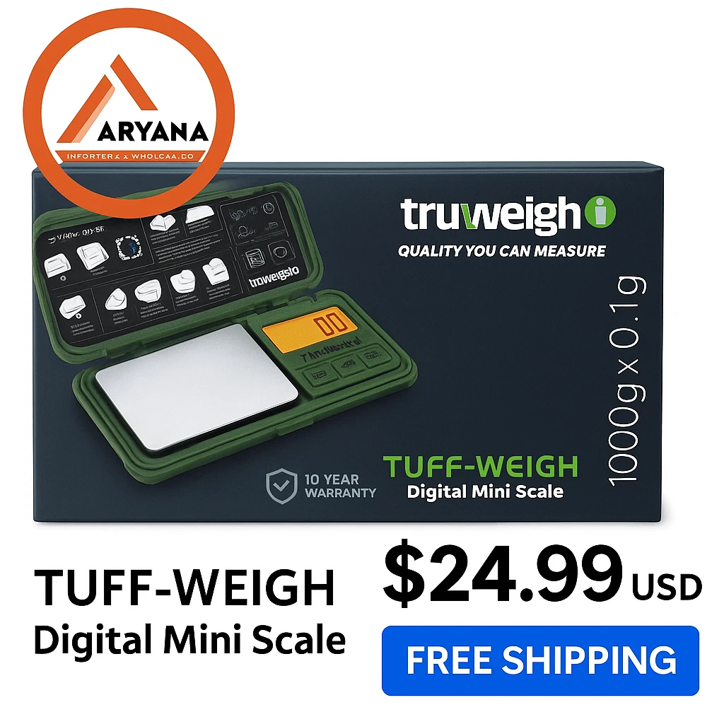 TRUWEIGH TUFF-WEIGH DIGITAL MINI SCALE | 1000G X 0.1G | GREEN | FREE SHIPPING