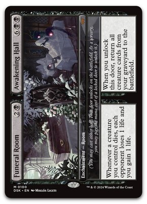 Funeral Room // Awakening Hall #100 (NM) Duskmourn DSK Magic MTG