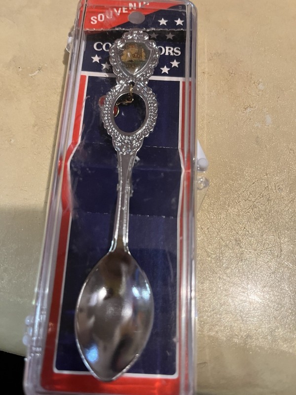 Door County Collector Spoon With Dangly Cherry