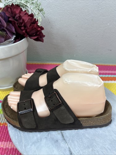 Sandalias Betula By Birkenstock Arizona Cuero Marrón Unisex EU 38 US L7 M5 - Imagen 5 de 13