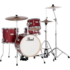 Pearl Midtown 4-Piece Complete Drum Set Matte Red