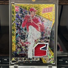 2018 Panini National VIP Rare/5 Shohei Ohtani 46 Gold Relic RC Player Worn Patch
