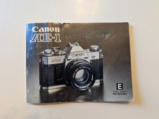 Canon AE-1 - Camera Instruction Book Manual English