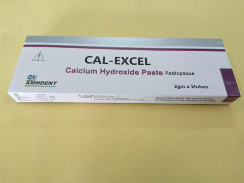 Ammdent Dental Cal-Excel Pasta Idrossido di Calcio Radiopaca 2 Tubi da 2gr Ciascuno - Foto 3 di 3