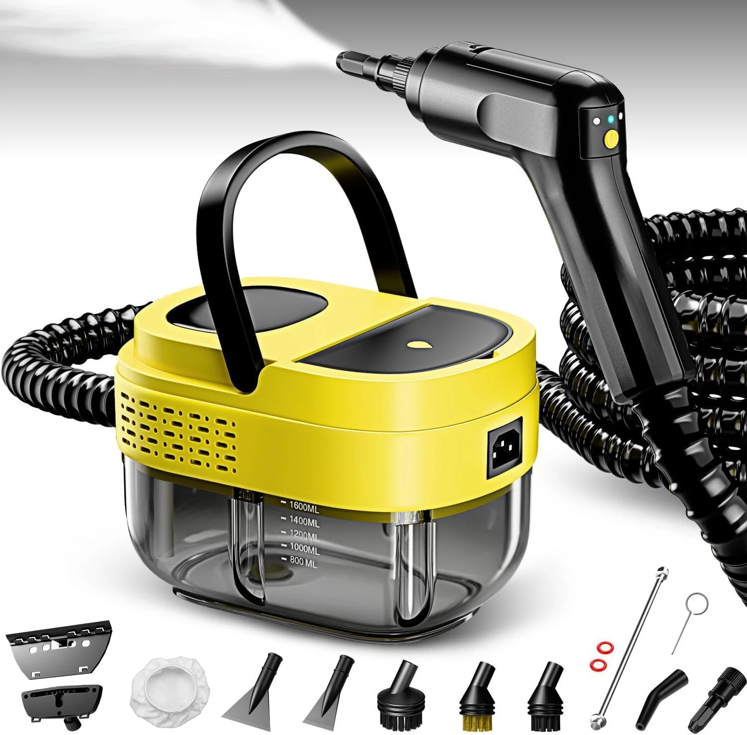 Steam Cleaner,15S Heat-Up,1.6L Tank,3-Level Adjustable Handle,2500W Steamer for
Opens in a new windo