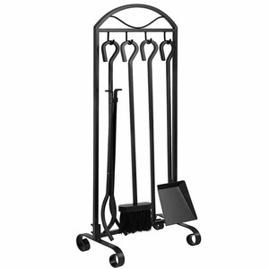 Amagabeli Garden Home 5 Pieces Fireplace Wrought Iron Toolset