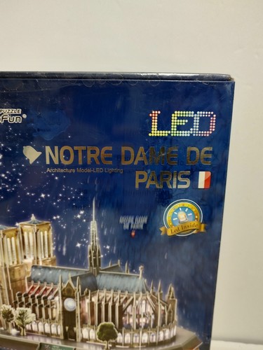 CubicFun 3D Puzzle LED Light Notre Dame de Paris 149 pcs Sealed - Picture 5 of 8