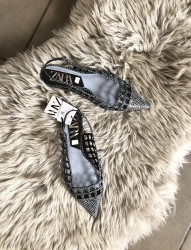 Sandali Zara stampa animalier taglio slingback UK3 EU36 US6 # 336 - Foto 4 di 9