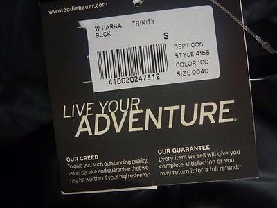 Piumino Parka Donna Eddie Bauer Trinity - Nero - Taglia M - Nuovo Con Etichetta