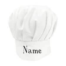 Cookify Personalised ANY TEXT Chef Cooking Hat - Men Women Children Kids Baking