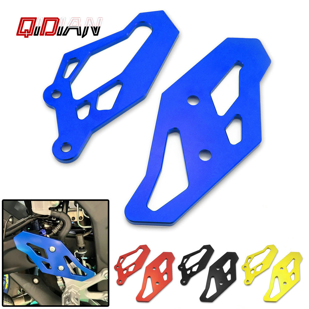 Moto Footrest Rear Set Foot Peg Plate Guard For YAMAHA YZF R3 R25