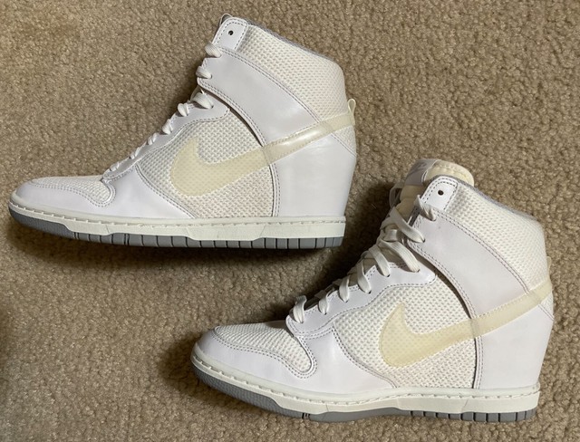 nike dunk sky hi white