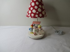 Vintage Jack and Jill lamp Underwriters Laboratories Wooden Nursery