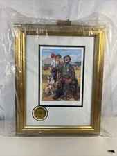 Emmett Kelly Signed Lithograph #242/9900 Clown Framed