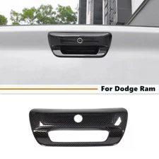 For 19-2024 Dodge Ram 3500/2500/1500 Carbon Rear Door Tailgate Handle Cover Trim