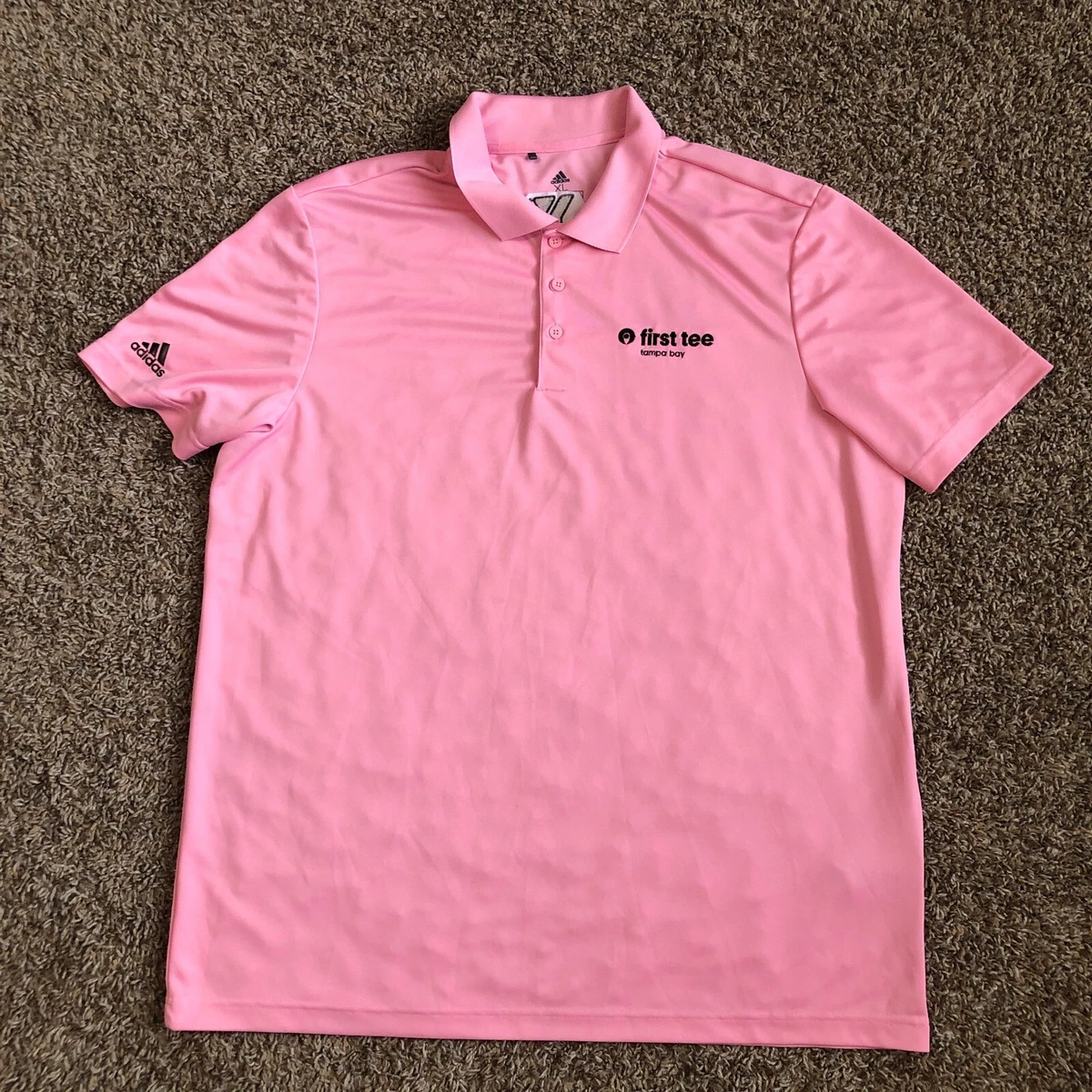 Extraordinario Murmullo Quizás Adidas Polo Shirt Adult Men Extra Large Pink Golf The YMCA Logo Lightweight  Mens | eBay