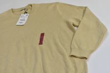 Zara Men's Crew Neck Knit Sweater Size XL Light Mustard - New with Tags