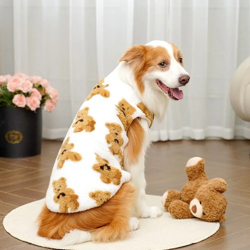 Große Hunde-Plüschweste, warm, Fleece-Pullover, weicher Mantel - Bild 9 von 9