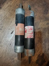 2 (Two) Cefco 100 Amp Fuses 250 Volts One-time 