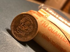 Rare 2010 P Franklin Peirce Presidential Dollar Coin (1853-1857), Position B