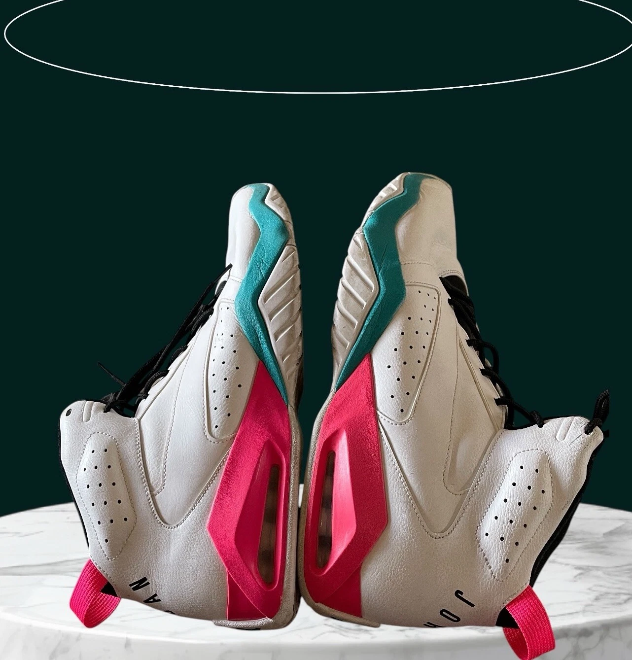 Air Jordan LiftOff South Beach Uomo 11.5 Sneaker Bianco Neon Rosa Acqua AR4430 105