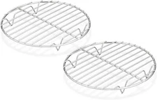 Teamfar round Cooling Rack Set of 2, 7½ Inch round Rack Baking Steaming Roasting