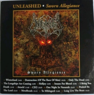 Unleashed - Sworn Allegiance Rare Radio Promo CD entombed dismember amon amarth