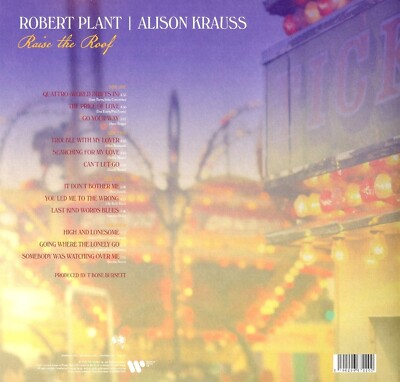 欧2discs LP Robert Plant | Alison Krauss Raise The Roof 0190296672200 Warner Music UK /00660 Robert Plant | Alison Krauss – Raise The Roof – 2 x Vinyl