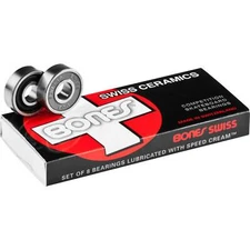 Bones Bearings  - 8mm Bones Skateboard Bearings - Swiss Ceramic