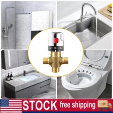 Thermostatic Mixing Valve with 1/2 Male Connections, Water Temperature Control