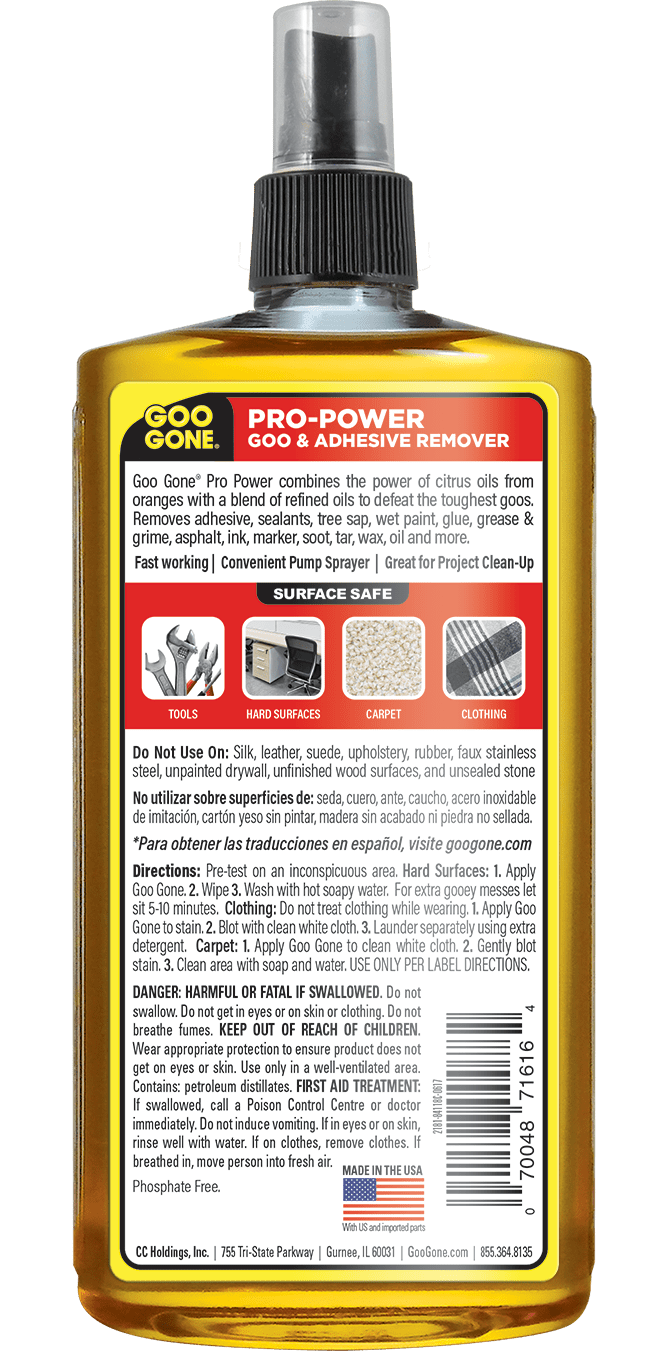 Goo Gone ProPower Goo & Adhesive Remover Pump Spray, 16 oz eBay