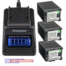Kastar Battery LCD Quick Charger for Canon BP-820 BP820 OEM BP-828 BP828 Battery