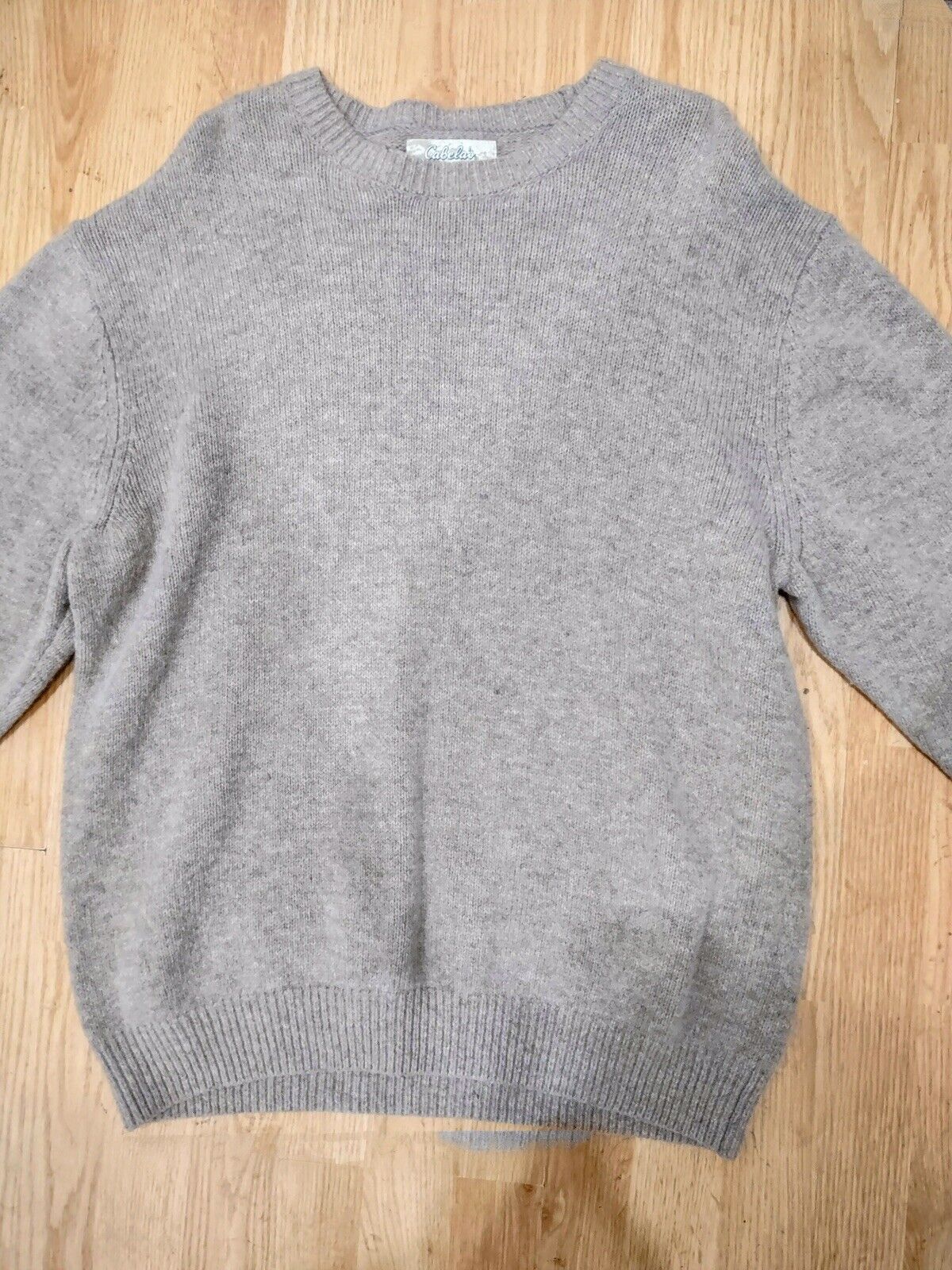 Cabelas Sweater Mens XLT Reg Wool Blend Crew Neck… - image 8