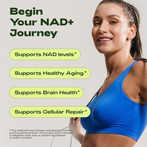 NAD+ Supplement Capsule for Active Adults - Anti-Aging, Improves Energy & Focus - Picture 3 of 12
