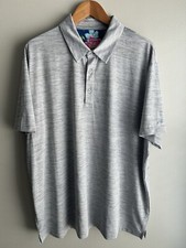 Birdie Bound Polo Shirt Mens 3XL Grey Performance Stretch Golf Casual