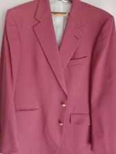 vintage CHAPS RALPH LAUREN 1970s men dress jacket red 44 R VIRGIN WOOL