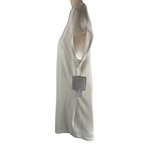 Camisa de mujer talla M blanca con malla con camiseta debajo de la sin mangas de Liz Claiborne - Imagen 3 de 11
