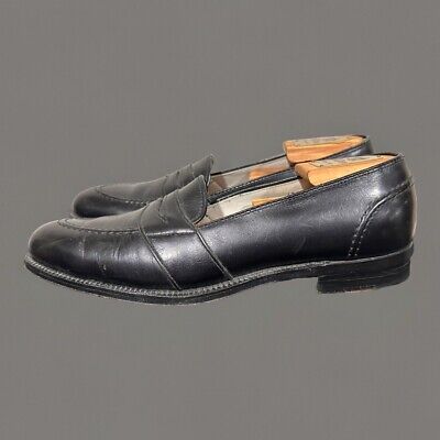 Alden 681 Slip On Full Strap Penny Loafer Black Calfskin Alden 681 Slip On Full Strap Penny Loafer Black Calfskin